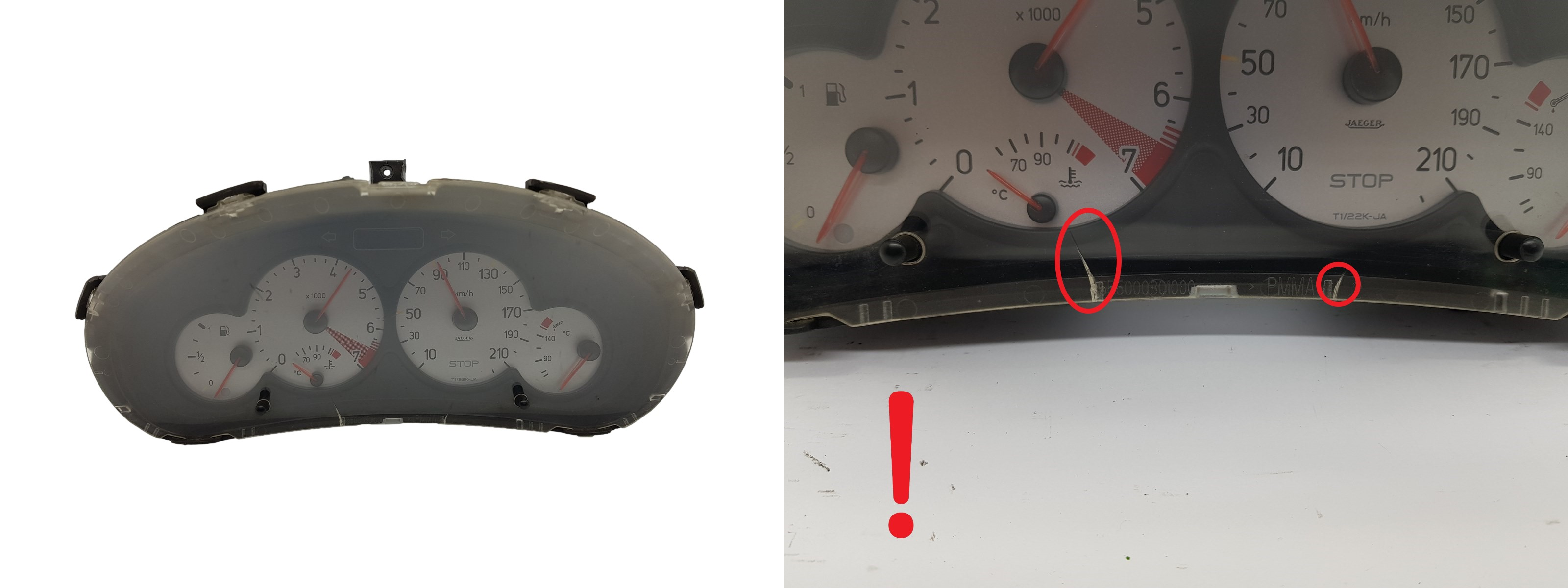 Speedometer/Instrument Cluster Peugeot 206 9648837180 3071 main product photo