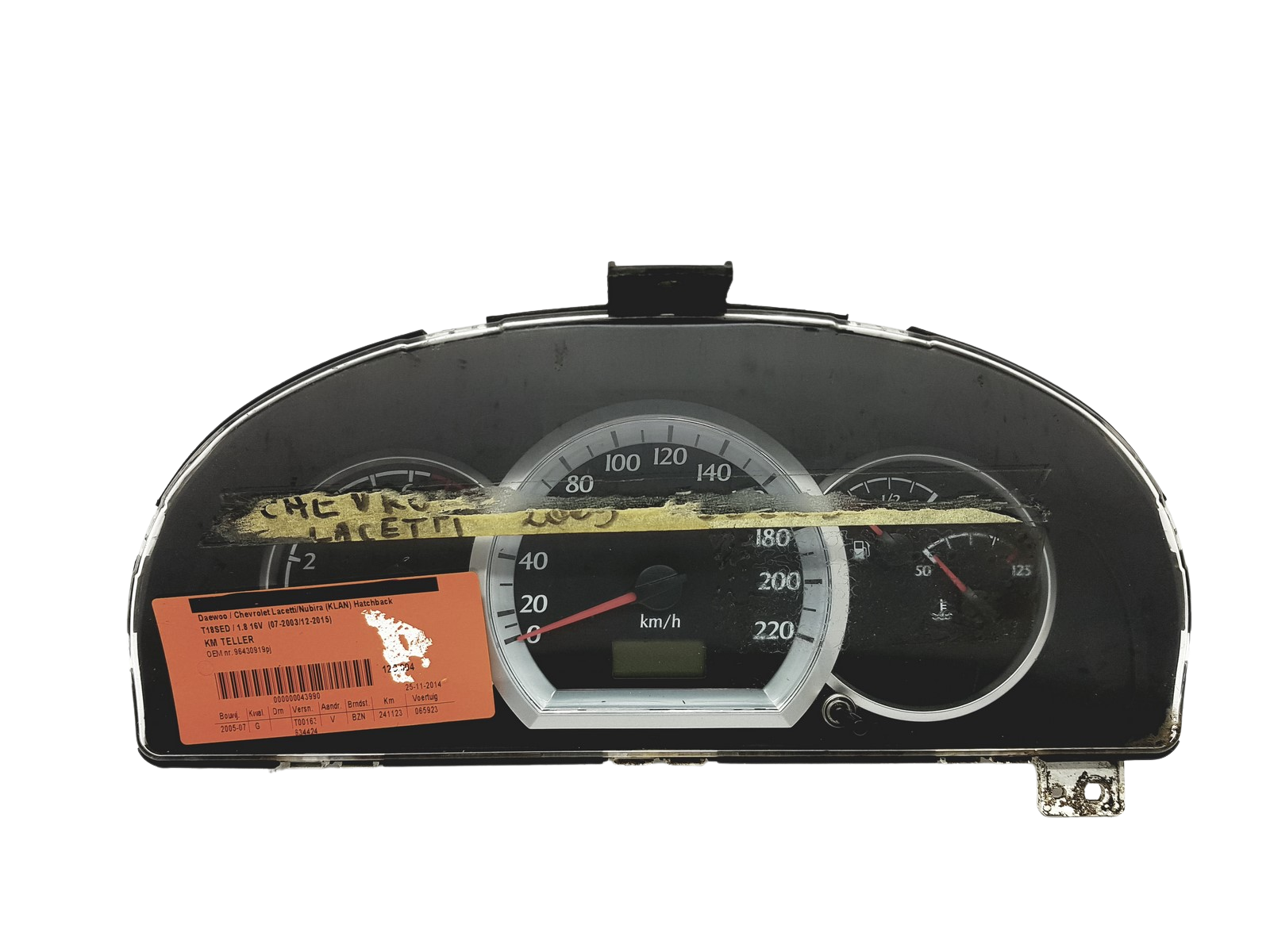 Speedometer/Instrument Cluster Chevrolet Lacetti Nubira 96430919PJ 52504 main product photo