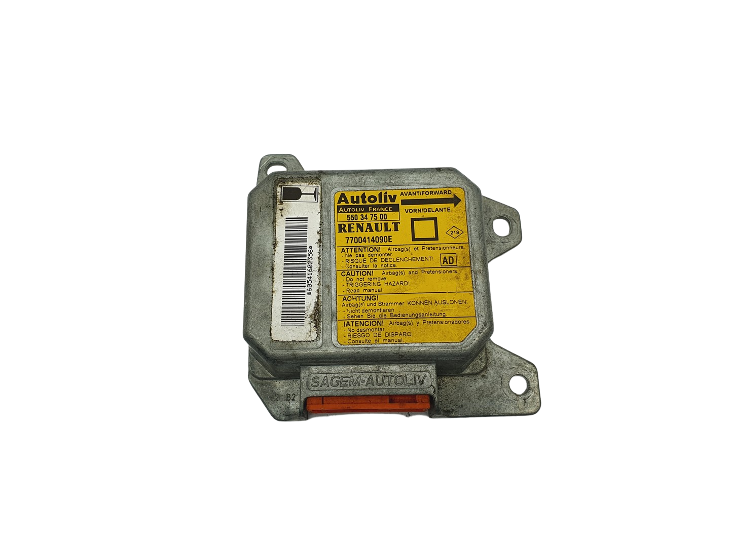 Controller 550347500 7700414090E Renault Autoliv 69169 main product photo
