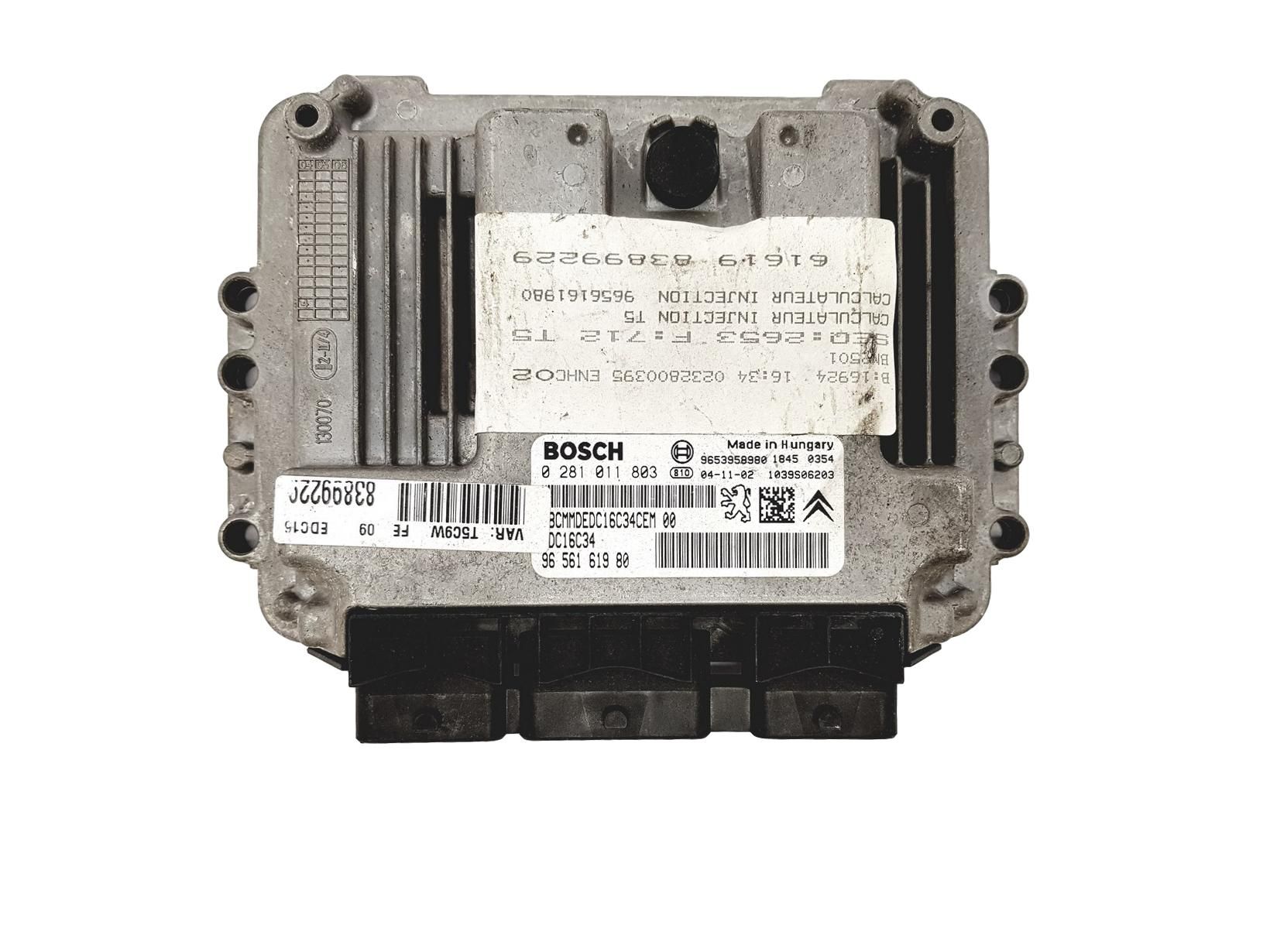 Controller 0281011803 9656161980 9653958980 PSA Bosch 13965 main product photo