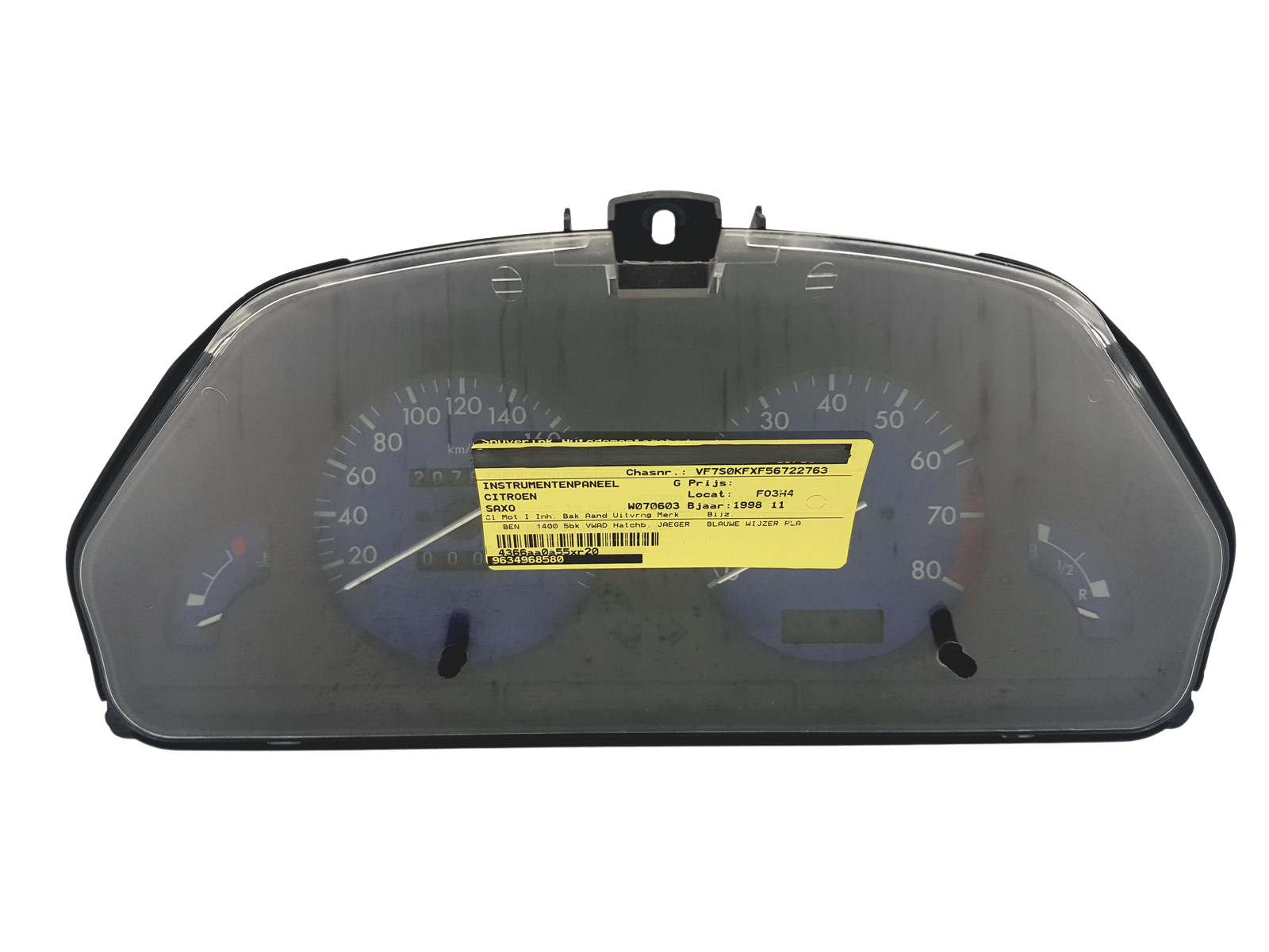 Speedometer/Instrument Cluster Citroen Saxo 9634968580 09028069909 49191 main product photo