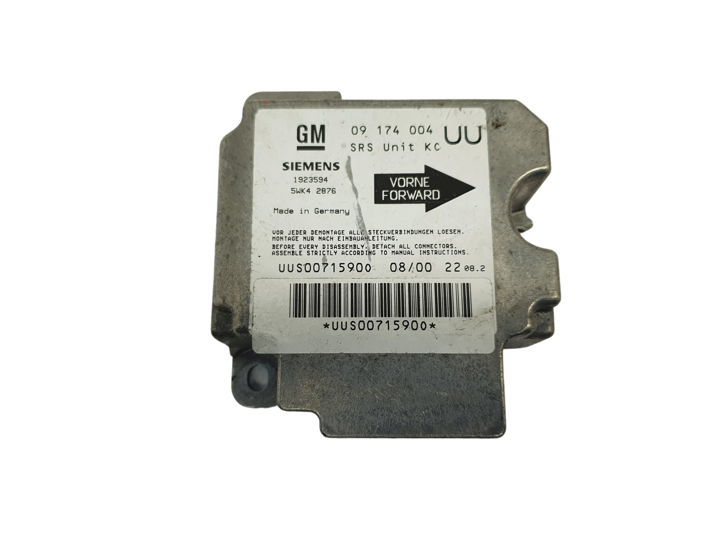 Controller 09174004 UU 5WK42876 1923594 GM Siemens main product photo