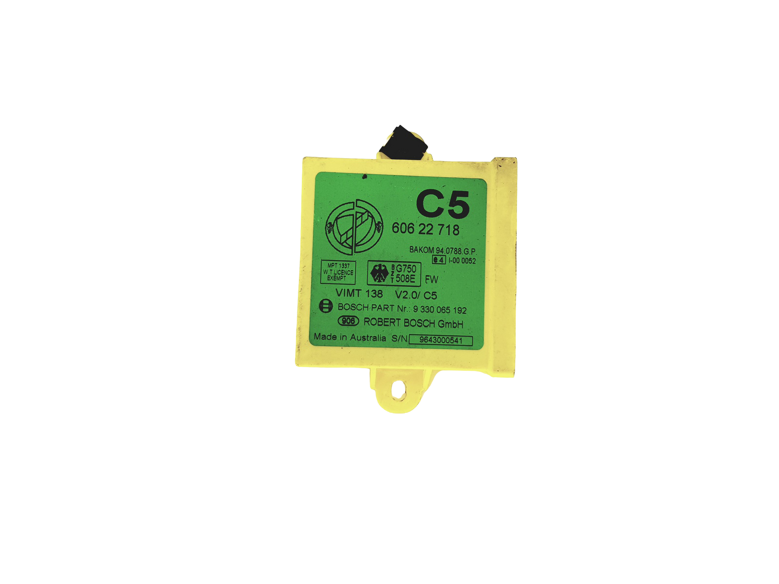 Controller 60622718 9330065192 Fiat Alfa Bosch 23237 main product photo