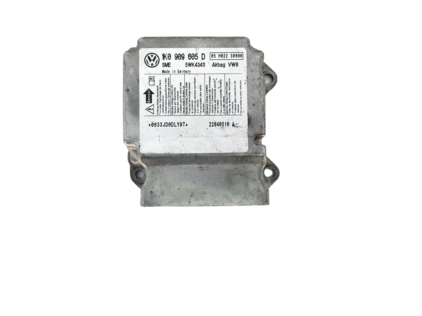 Controller Moduł 1K0909605D 5WK43411 VW Siemens 22989 main product photo