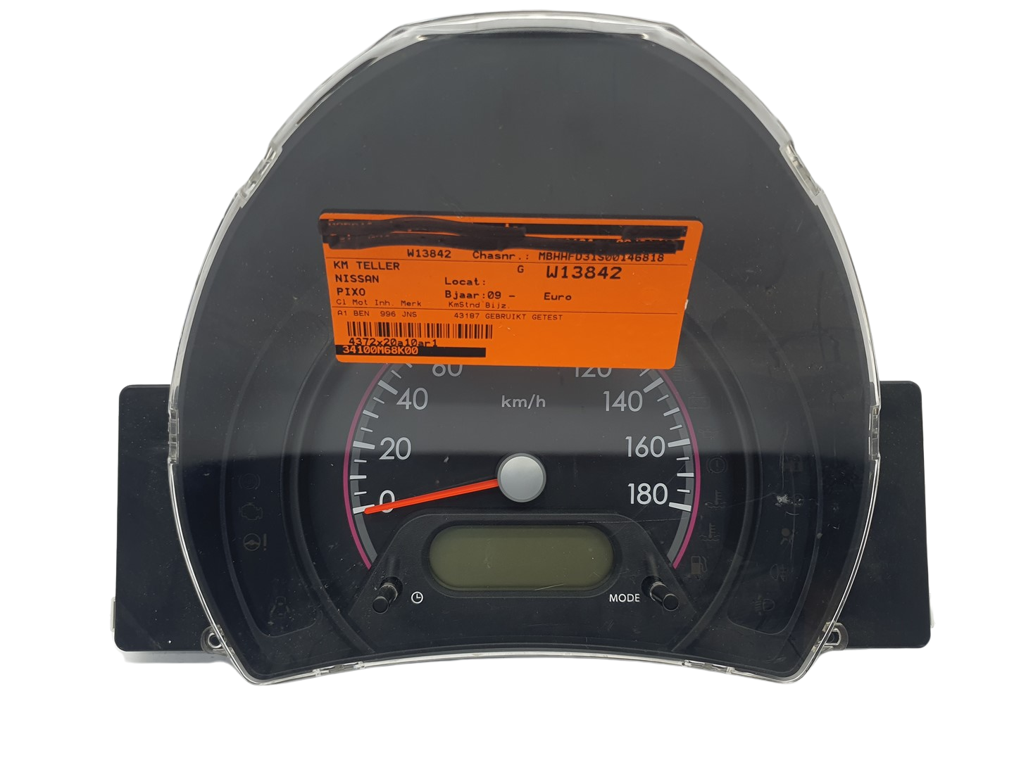Speedometer/Instrument Cluster Nissan Pixo Suzuki Alto 34100M68K00 60910 main product photo