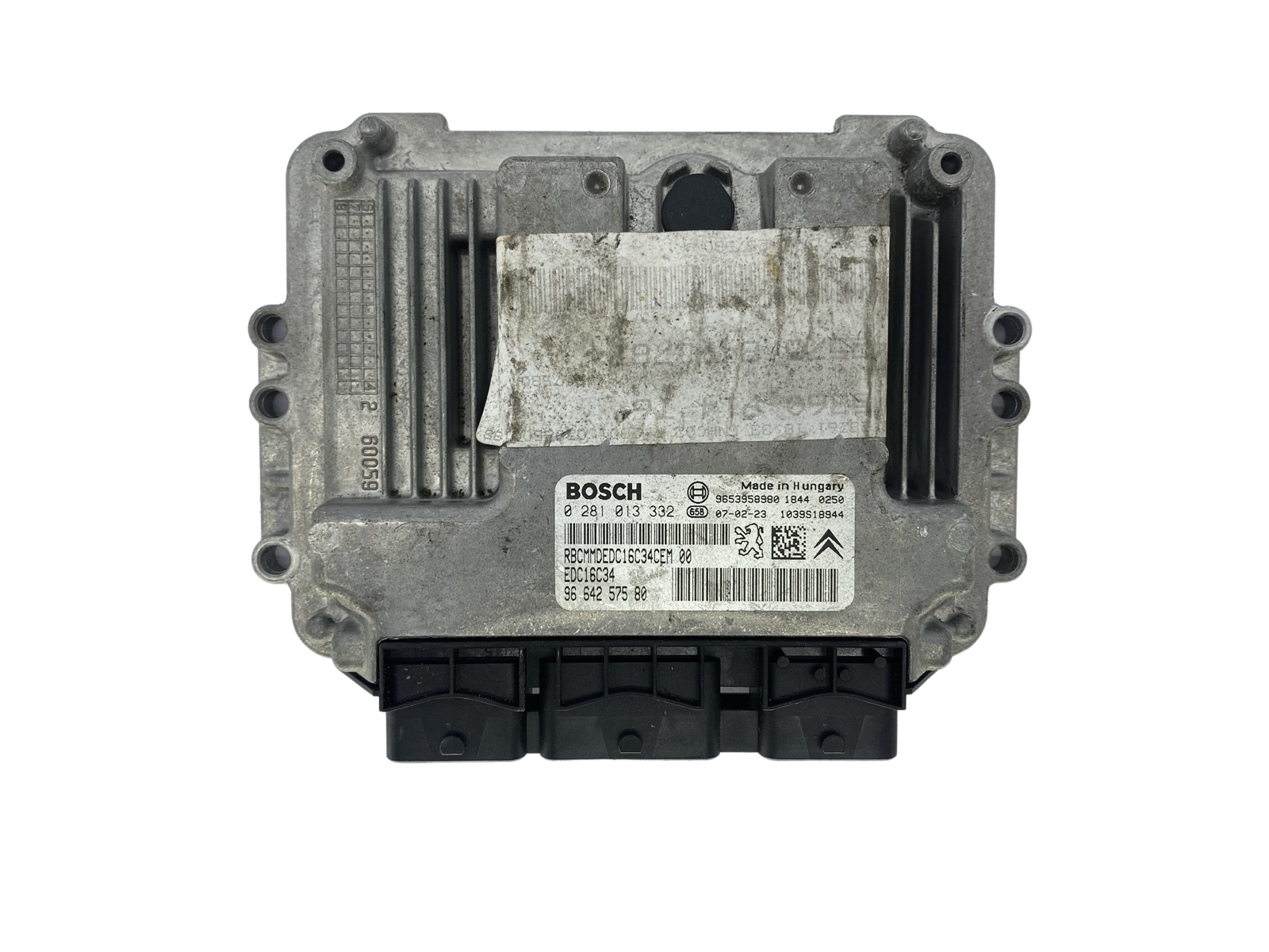 Controller 0281013332 9664257580 9653958980 EDC16C34 PSA Bosch 47841 main product photo