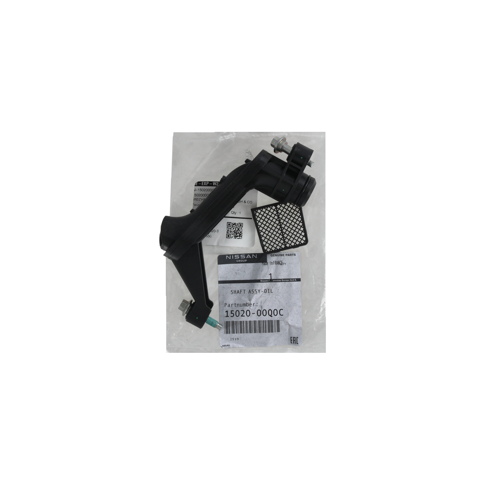 Oil Pipe Original 1502000Q0C 150A12228R Renault Nissan main product photo