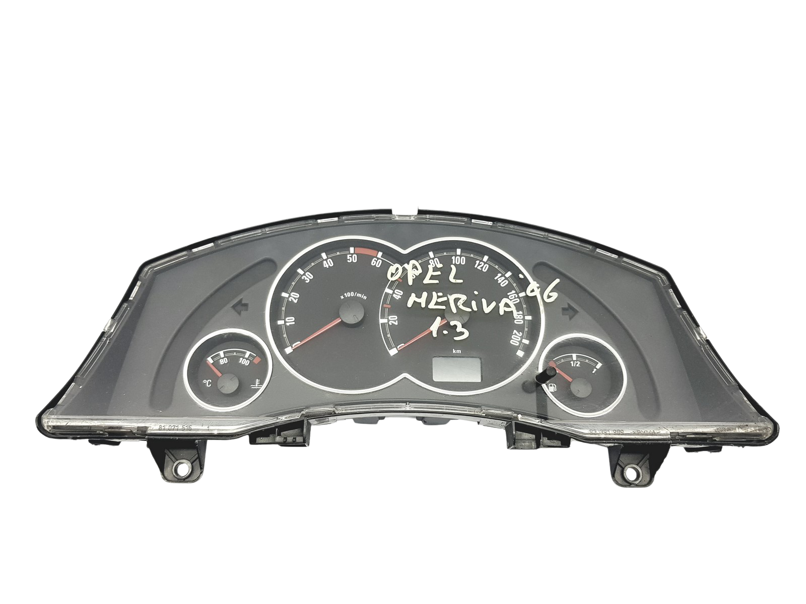 Speedometer/Instrument Cluster Opel Meriva A 13201075BG 110080333001 49926 main product photo