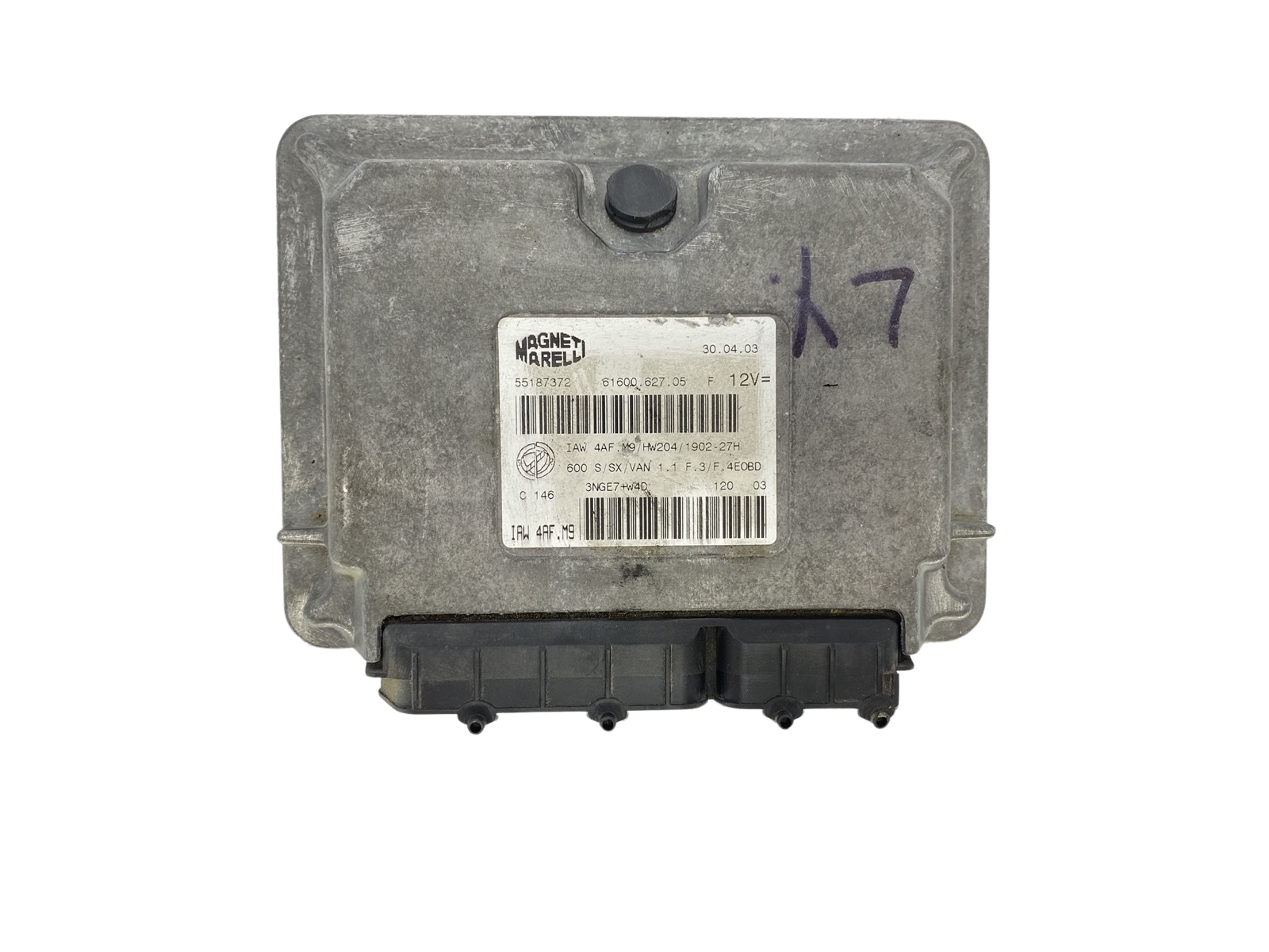 Controller IAW4AF.M9 55187372 61600.627.05 Fiat Magneti Marelli 56264 main product photo