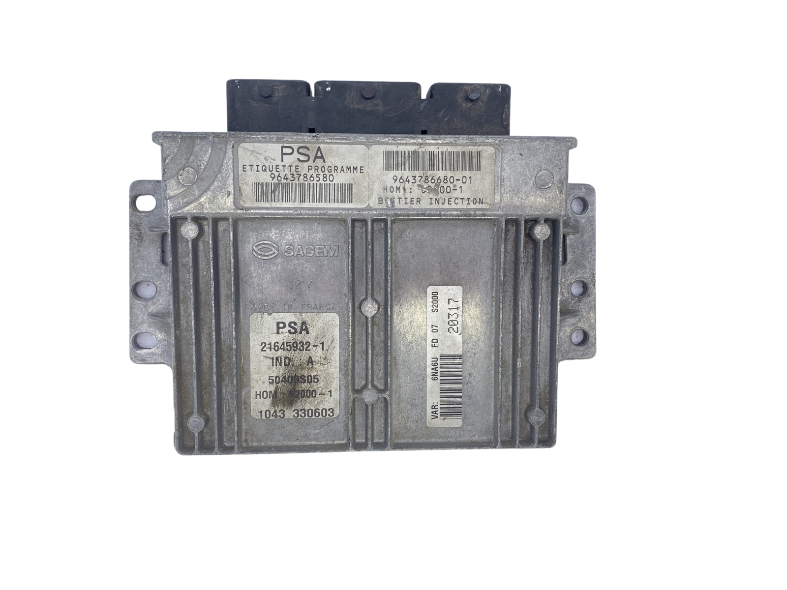 Controller 9643786580 9643786680-01 21645932-1 PSA Sagem 55999 main product photo