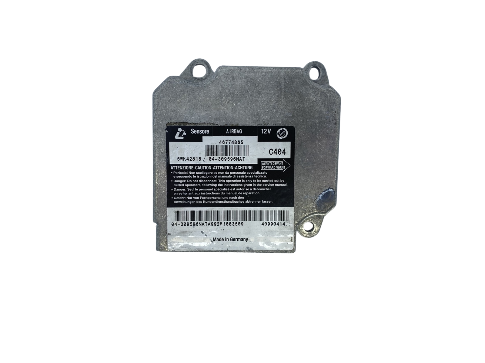 Controller 46774865 5WK42818 04-309596NAT Fiat main product photo