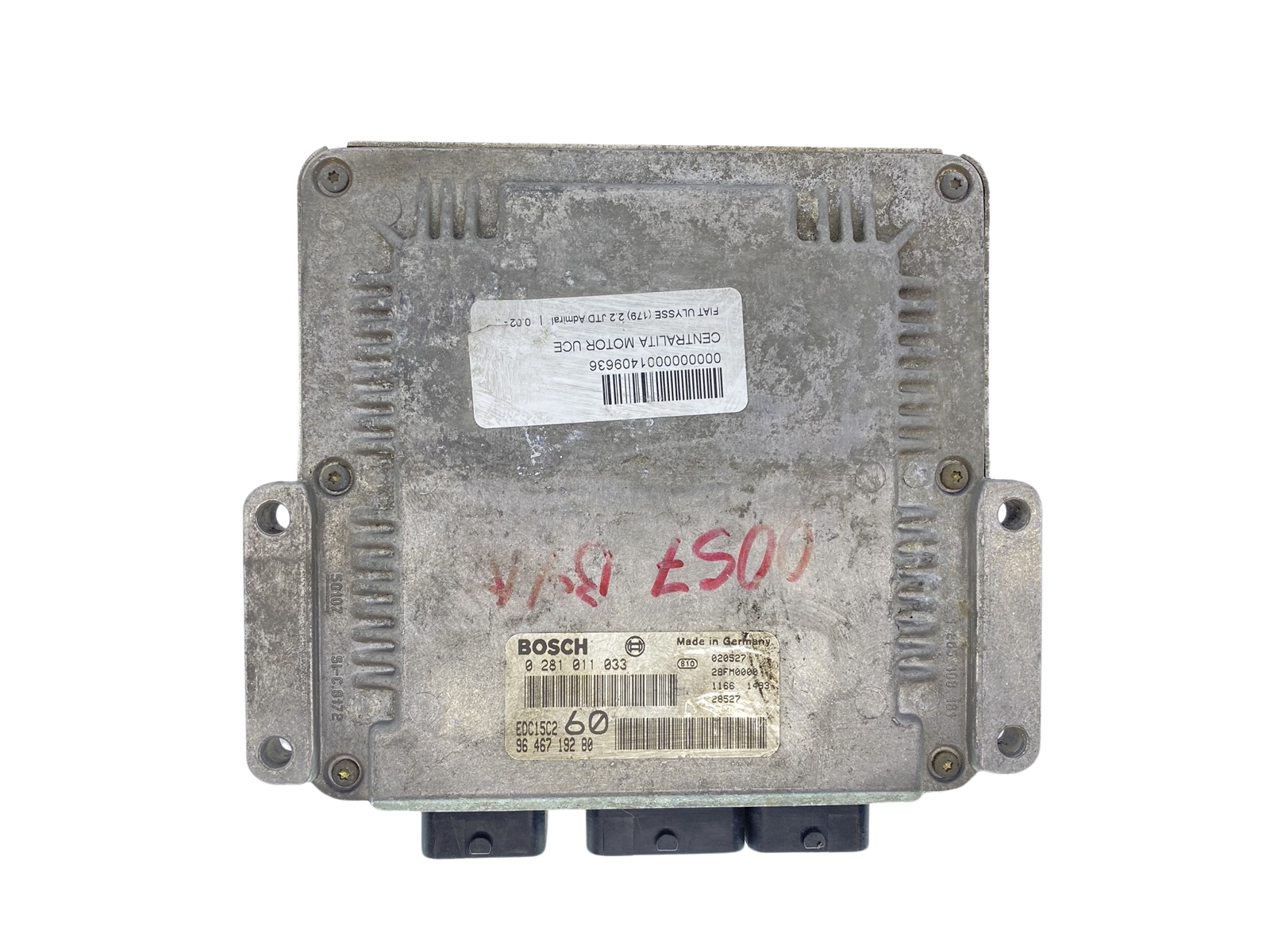 Controller 0281011033 9646719280 28FM0000 PSA Lancia Bosch 63490 main product photo