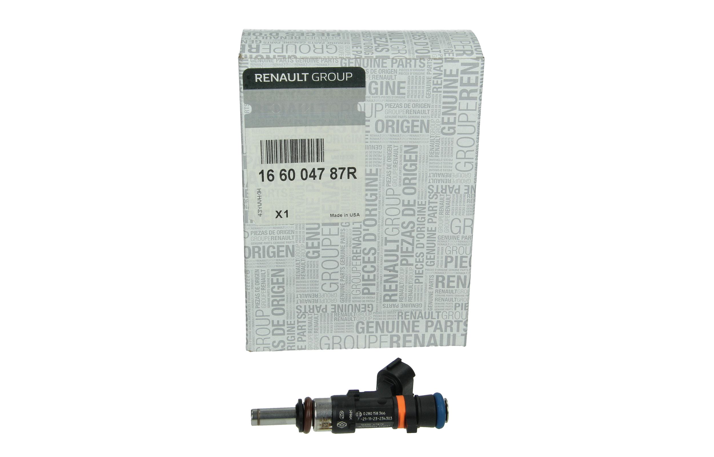 Fuel Injector New Original 166004787R Renault Dacia main product photo