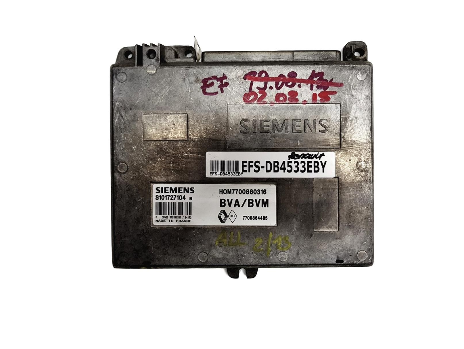 Controller S101727104B 7700860316 7700864485 Renault Siemens 4533 main product photo