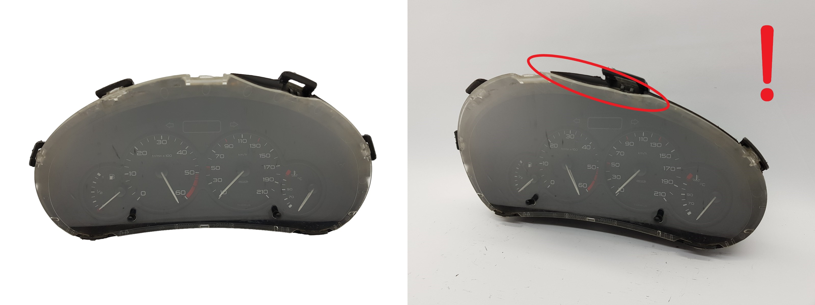 Speedometer/Instrument Cluster Peugeot 206 9656696080 000500110 3081 main product photo
