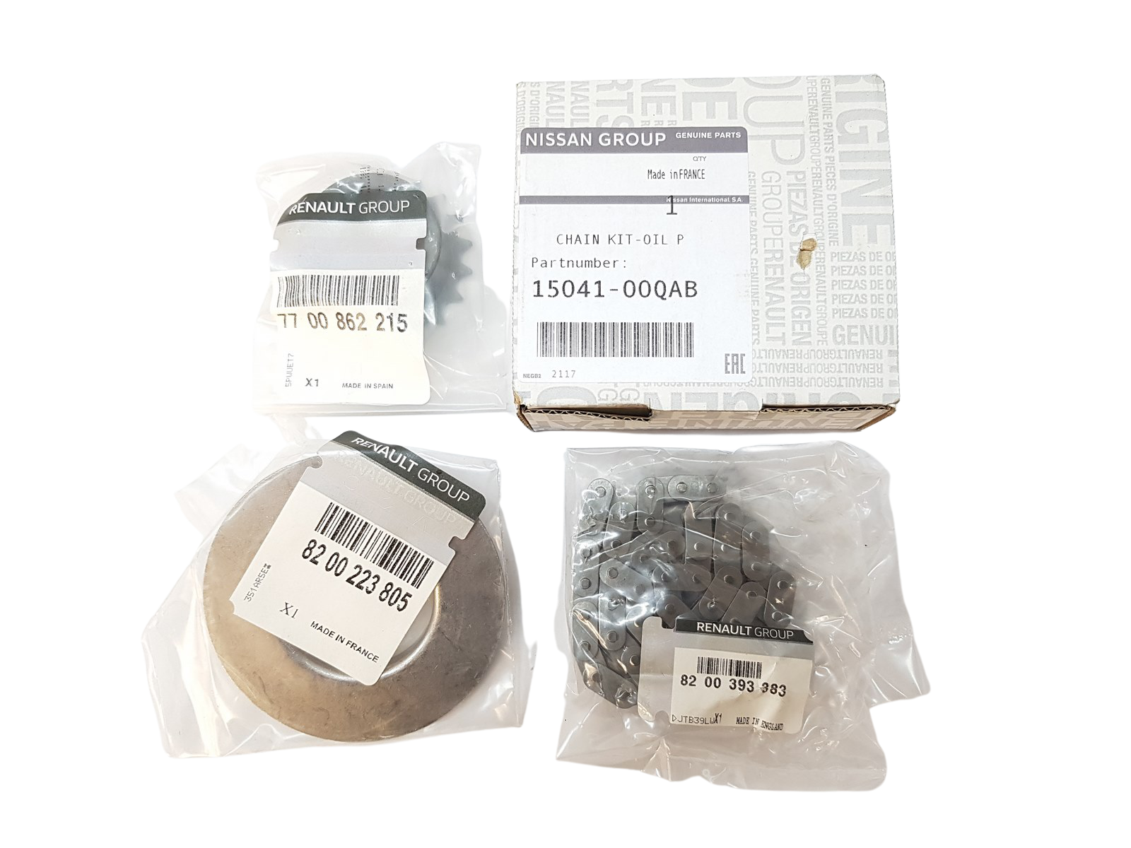 Oil Pump Drive Chain Original Renault Master II 2.2-2.5 dCi 1504100QAB main product photo