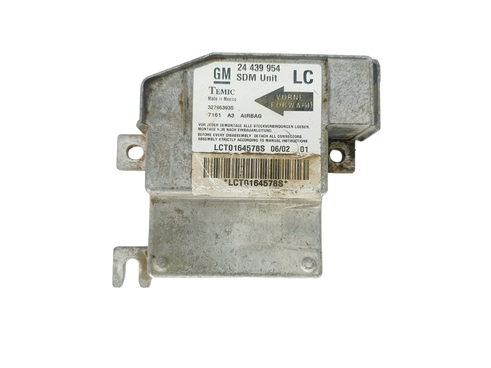 Controller Moduł 24439954 327963935 Opel Temic 38273 main product photo