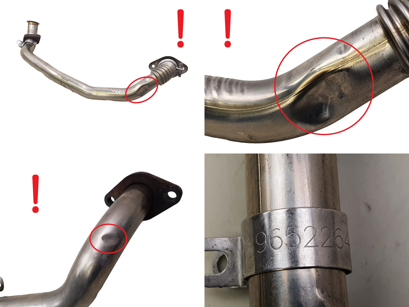 Egr Tube 161836 9652264880 2.0 HDI Citroen C5 Peugeot 407 S5 main product photo