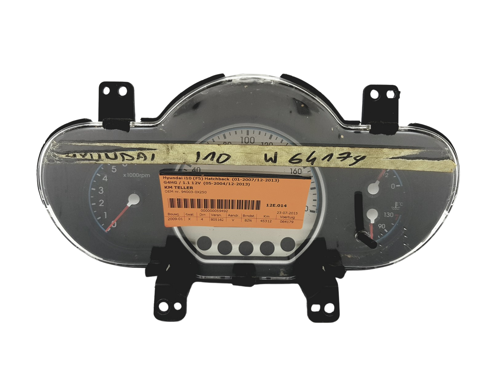 Speedometer/Instrument Cluster Hyundai I10 94003-0X250 940030X250 53461 main product photo