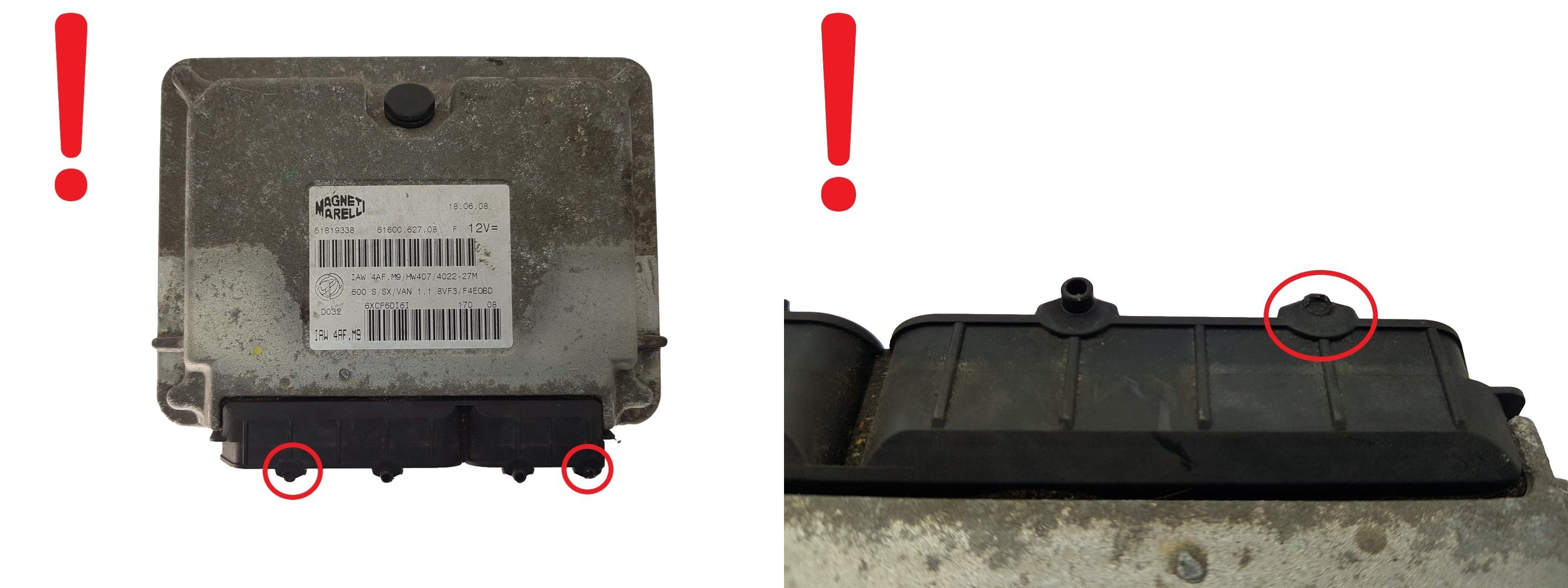 Controller 51819338 IAW4AF.M9 61600.627.08 Fiat Magneti Marelli 2833 main product photo