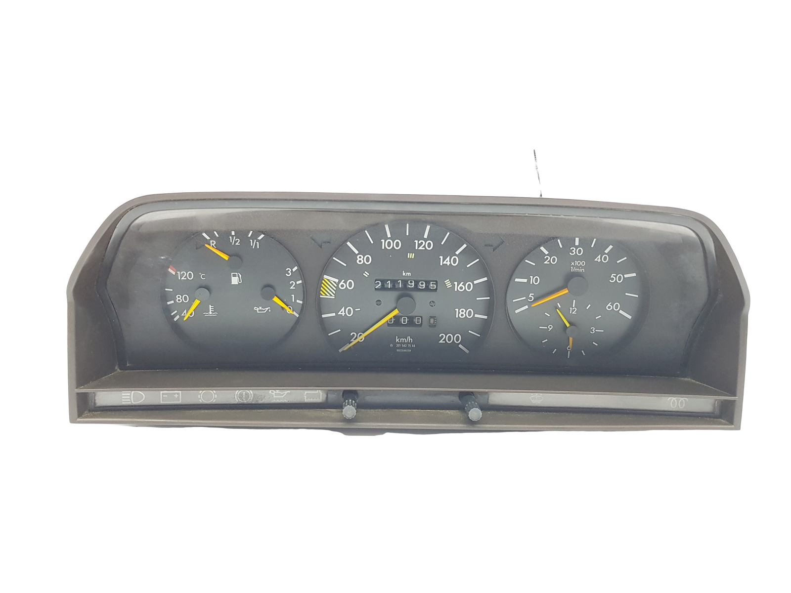 Speedometer/Instrument Cluster Mercedes C W201 2015433022 6160454113 main product photo