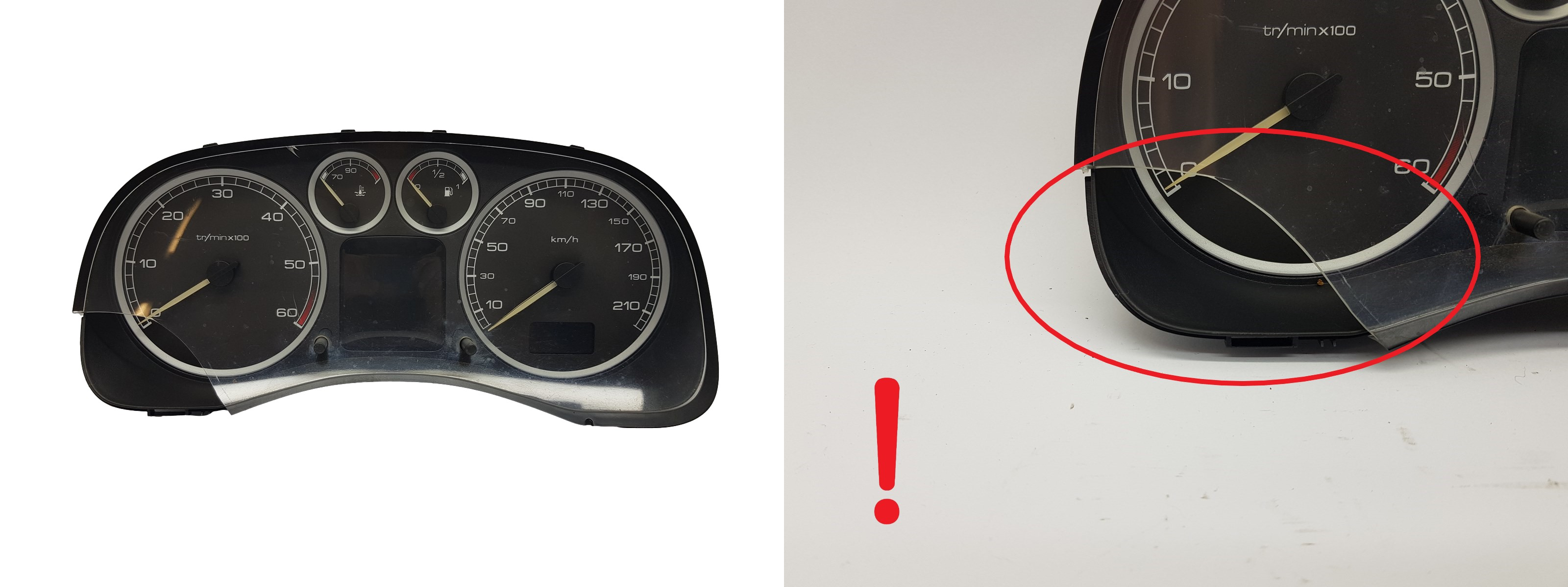 Speedometer/Instrument Cluster Peugeot 307 P9636708880 1573 main product photo