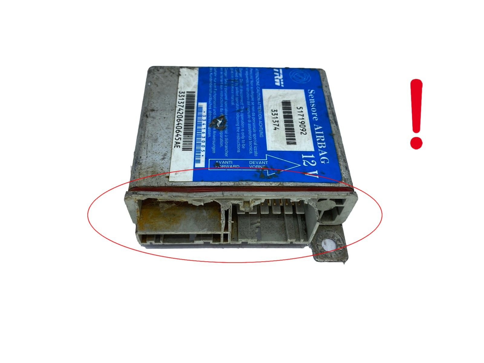 Controller 51719092 331374 Fiat TRW 58862 main product photo