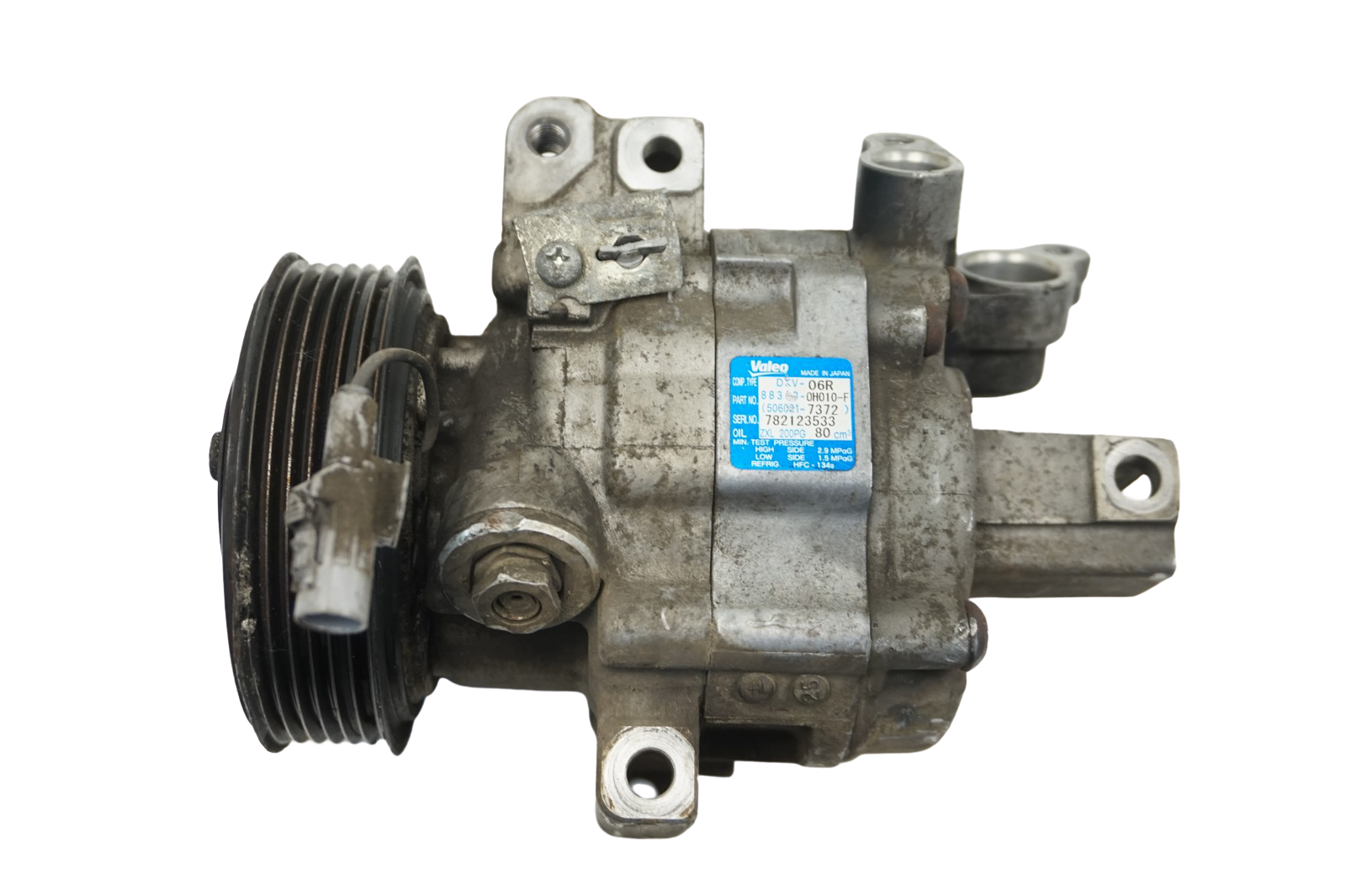 Air Con Compressor/Pump 88310-0H010-F 506021-7372 Valeo Toyota Citroen Peugeot main product photo