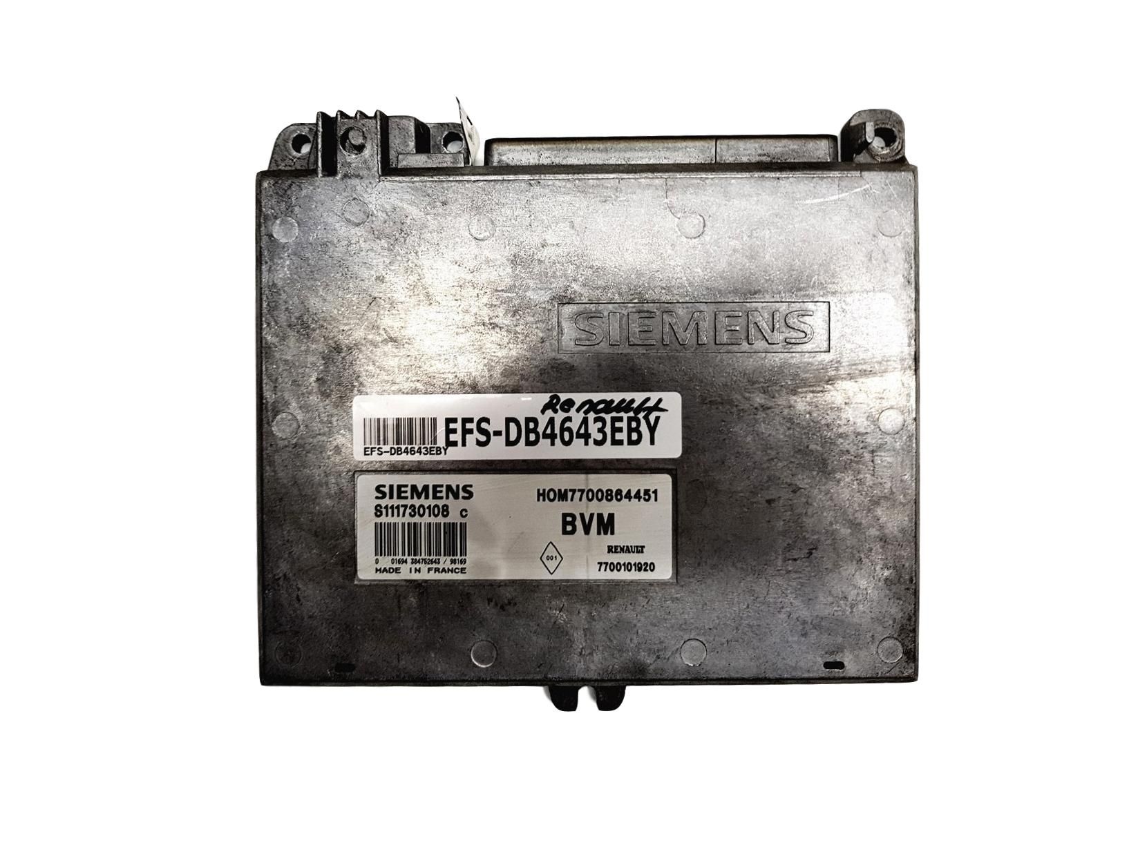 Controller S111730108C 7700864451 7700101920 Renault Siemens 4643 main product photo