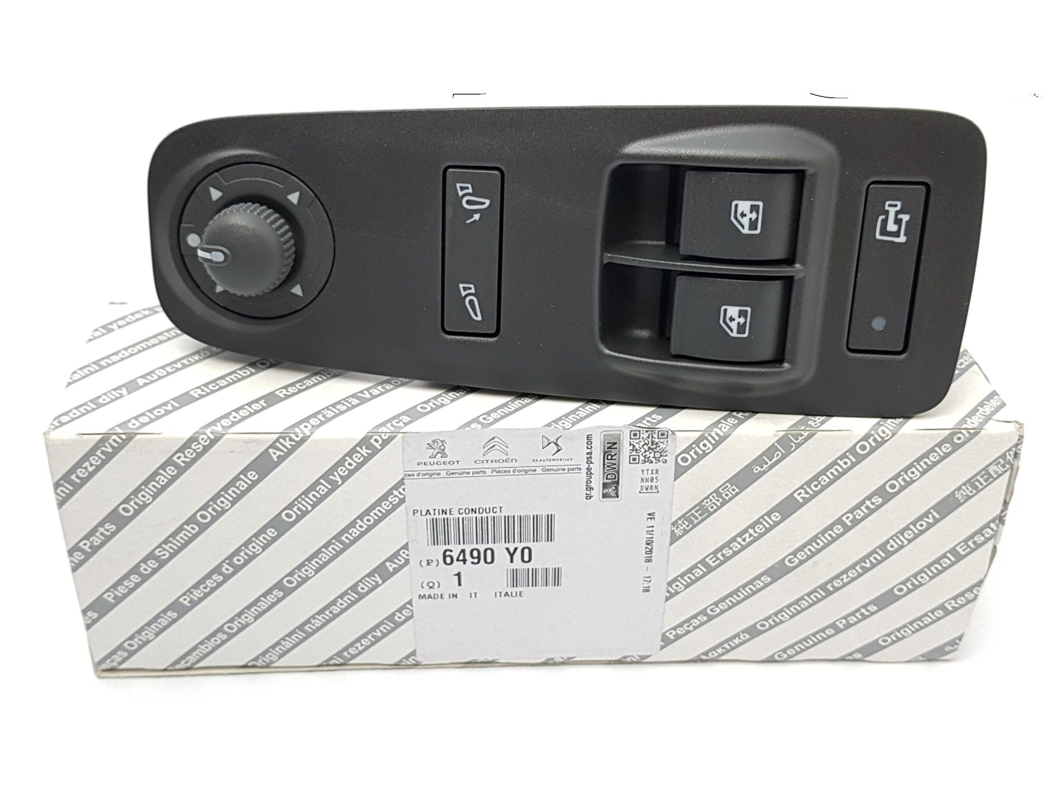 Window Opening Control Original Jumper Boxer Ducato III 6490Y0 main product photo