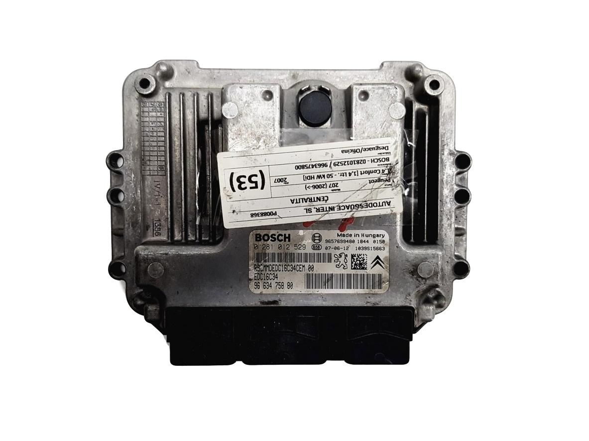 Controller 0281012529 9663475880 9657699480 PSA Bosch 10549 main product photo