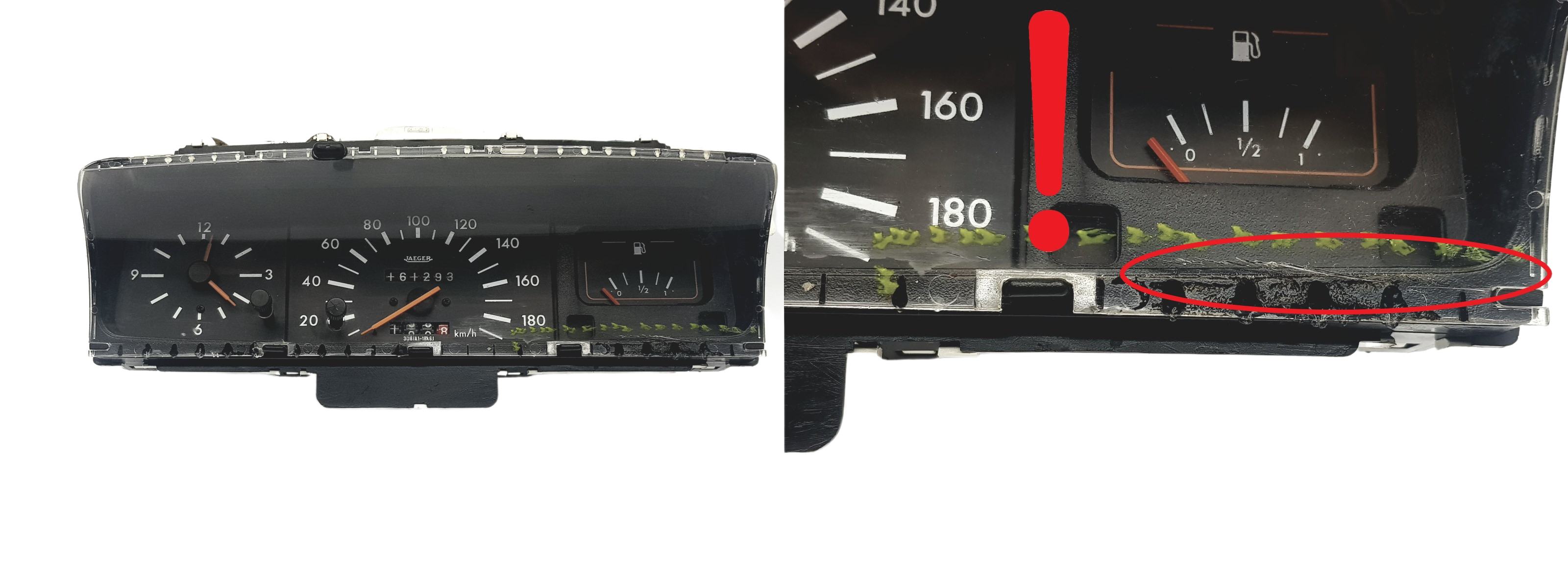 Speedometer/Instrument Cluster Peugeot 205 9628305480 Jaeger 1096 main product photo