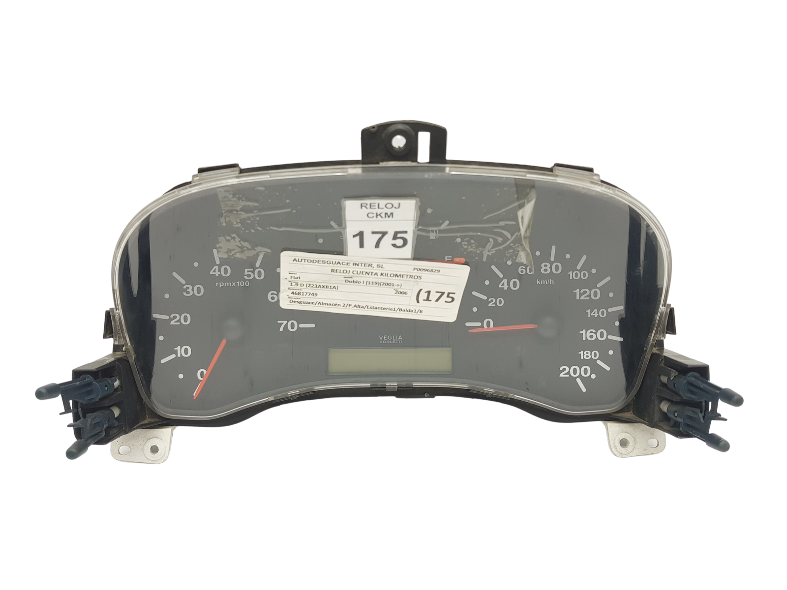 Speedometer/Instrument Cluster Fiat Doblo 46817749 503000111500 28401 main product photo