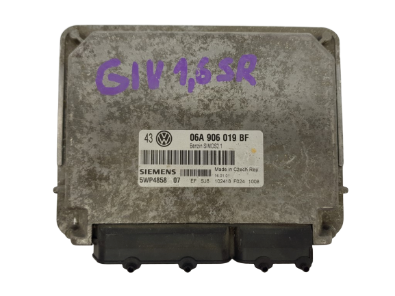 Engine Controller VW 06A906019BF 5WP4858 Siemens main product photo