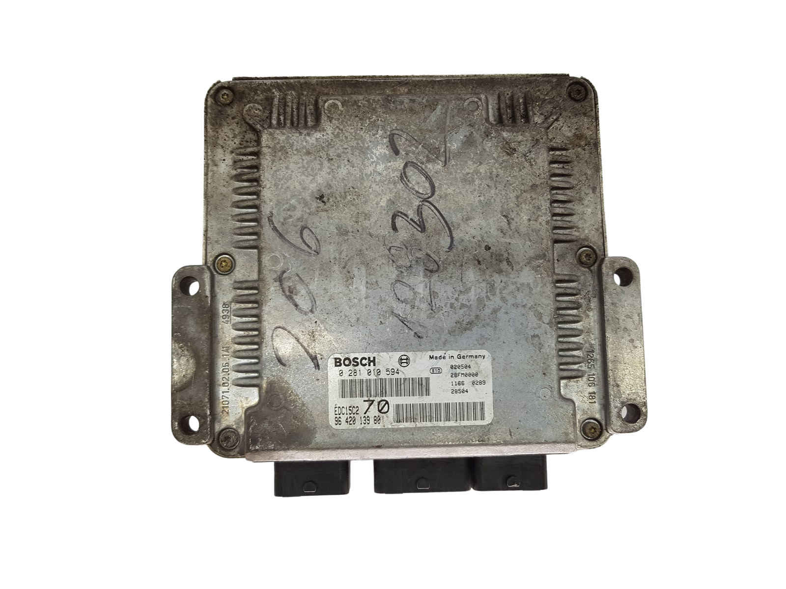 Controller 0281010594 9642013980 EDC15C2 PSA Bosch 19315 main product photo