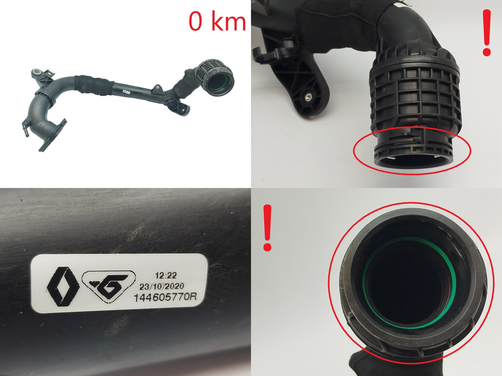 Air Hose 144605770R 2.0 dCi Renault Trafic 3 Vivaro 2 B 0km main product photo