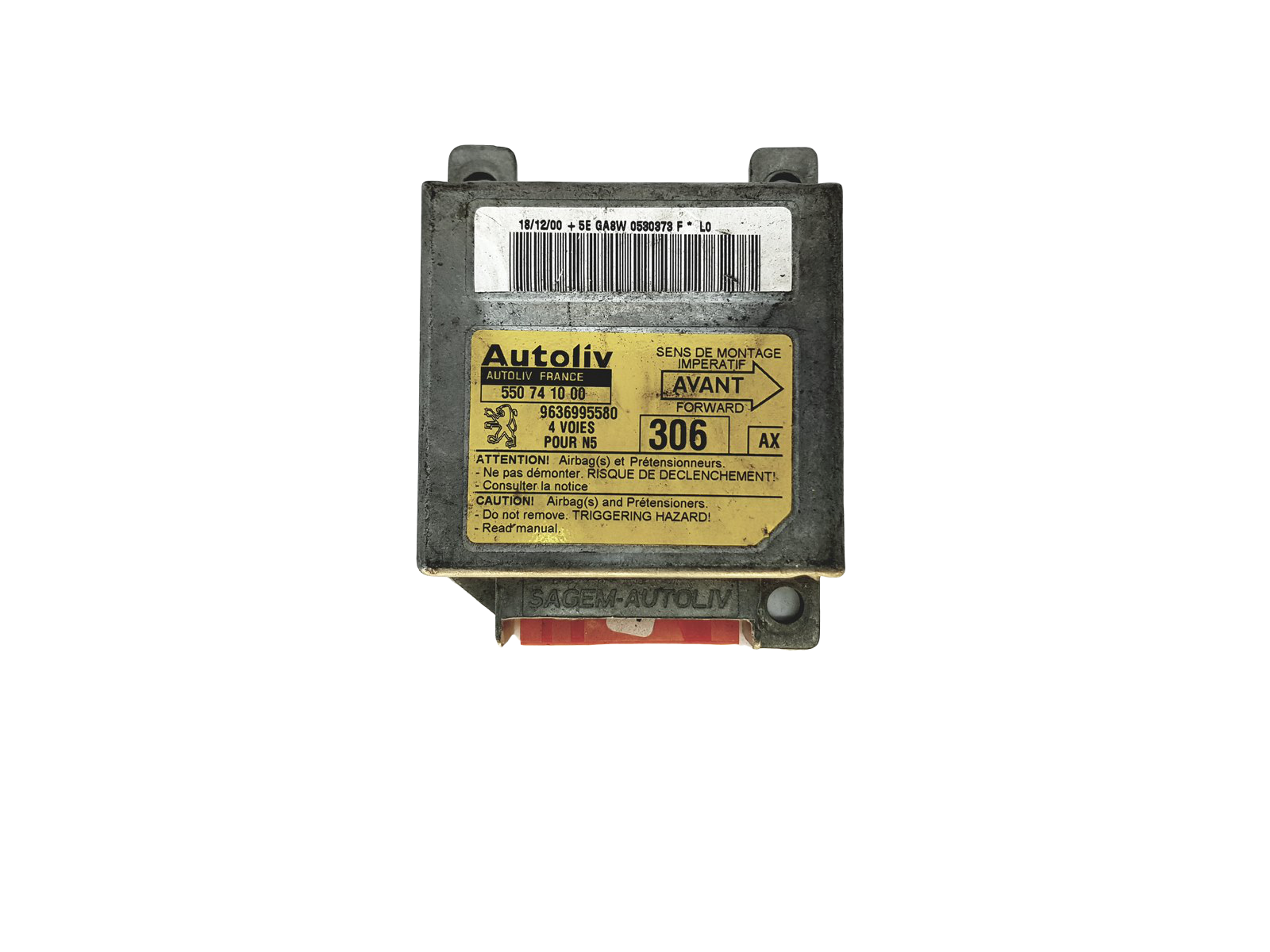 Controller Moduł 550741000 9636995580 PSA Autoliv main product photo