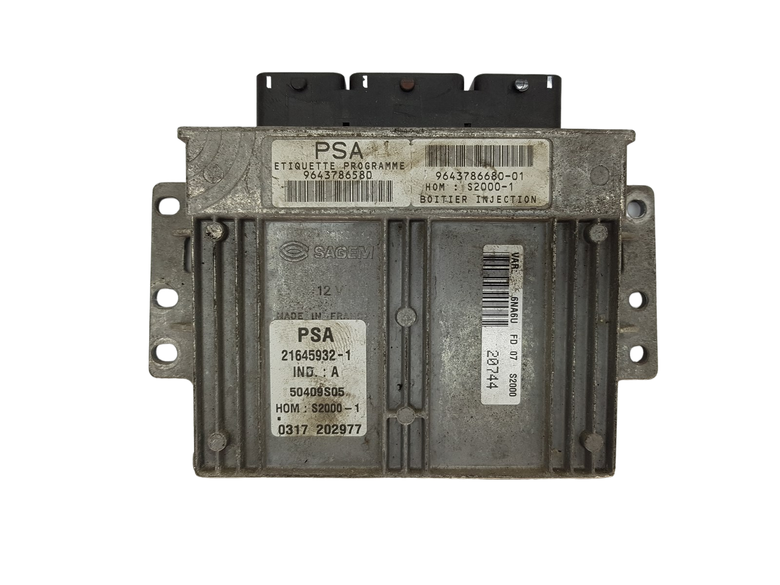 Controller 9643786580 9643786680-01 21645932-1 PSA Sagem 15659 main product photo