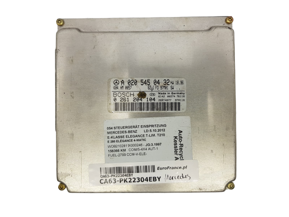 Engine Controller Mercedes A0205450432 0261204104 Bosch main product photo