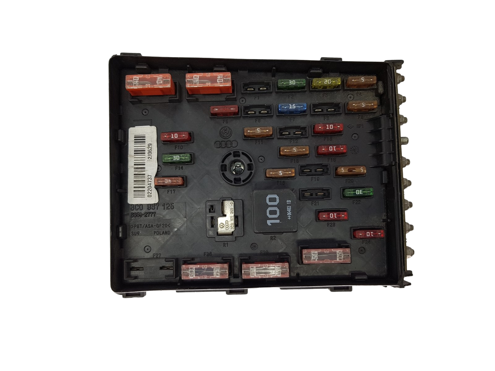 Fuse Box 3C0937125 6359-2777 VW SEAT Audi 19840 main product photo