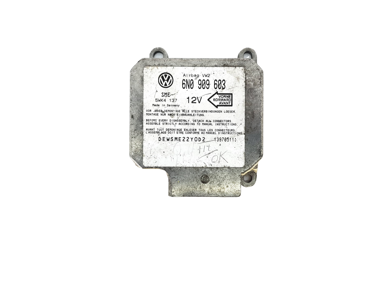 Controller Moduł 6N0909603 5WK4137 VW Siemens 22982 main product photo