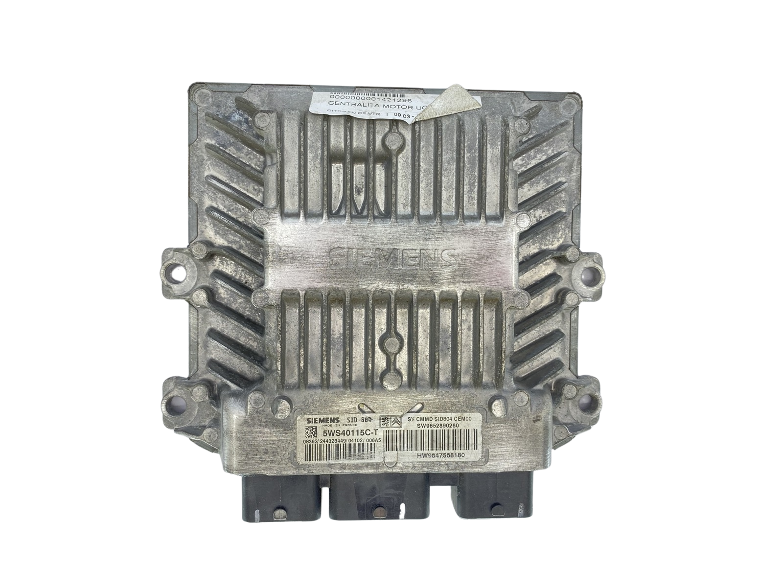 Controller 9652890280 9647568180 5WS40115C-T PSA Siemens 62856 main product photo