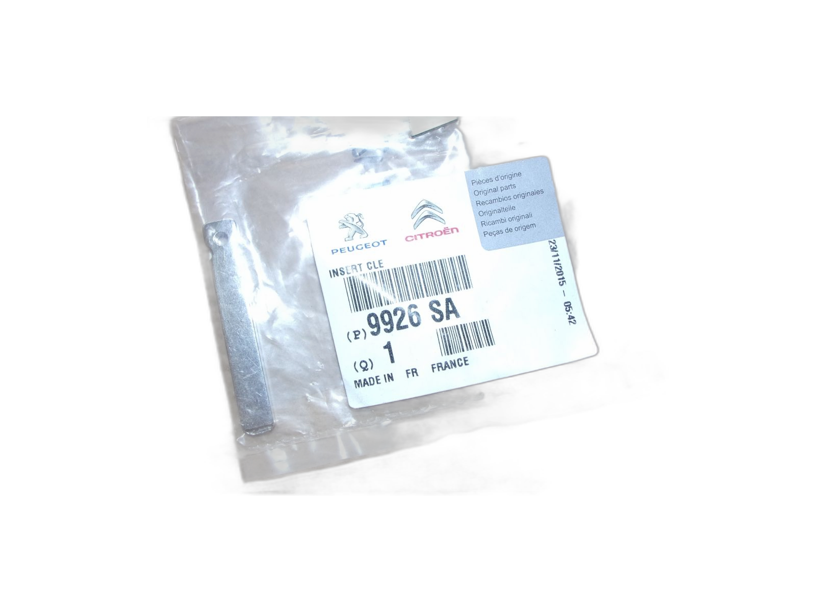 Key New Original 9926.SA 9926SA Citroen main product photo