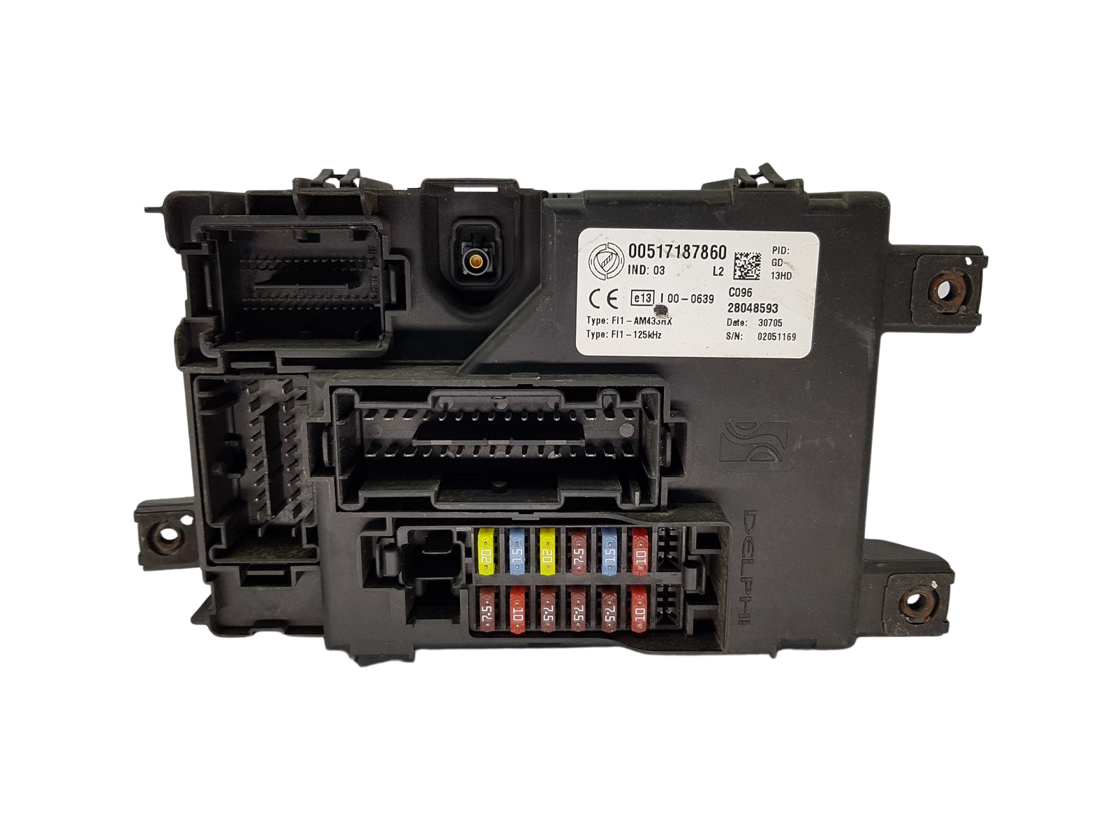 Controller BSI Fiat 00517187860 28048593 Delphi 20835 main product photo
