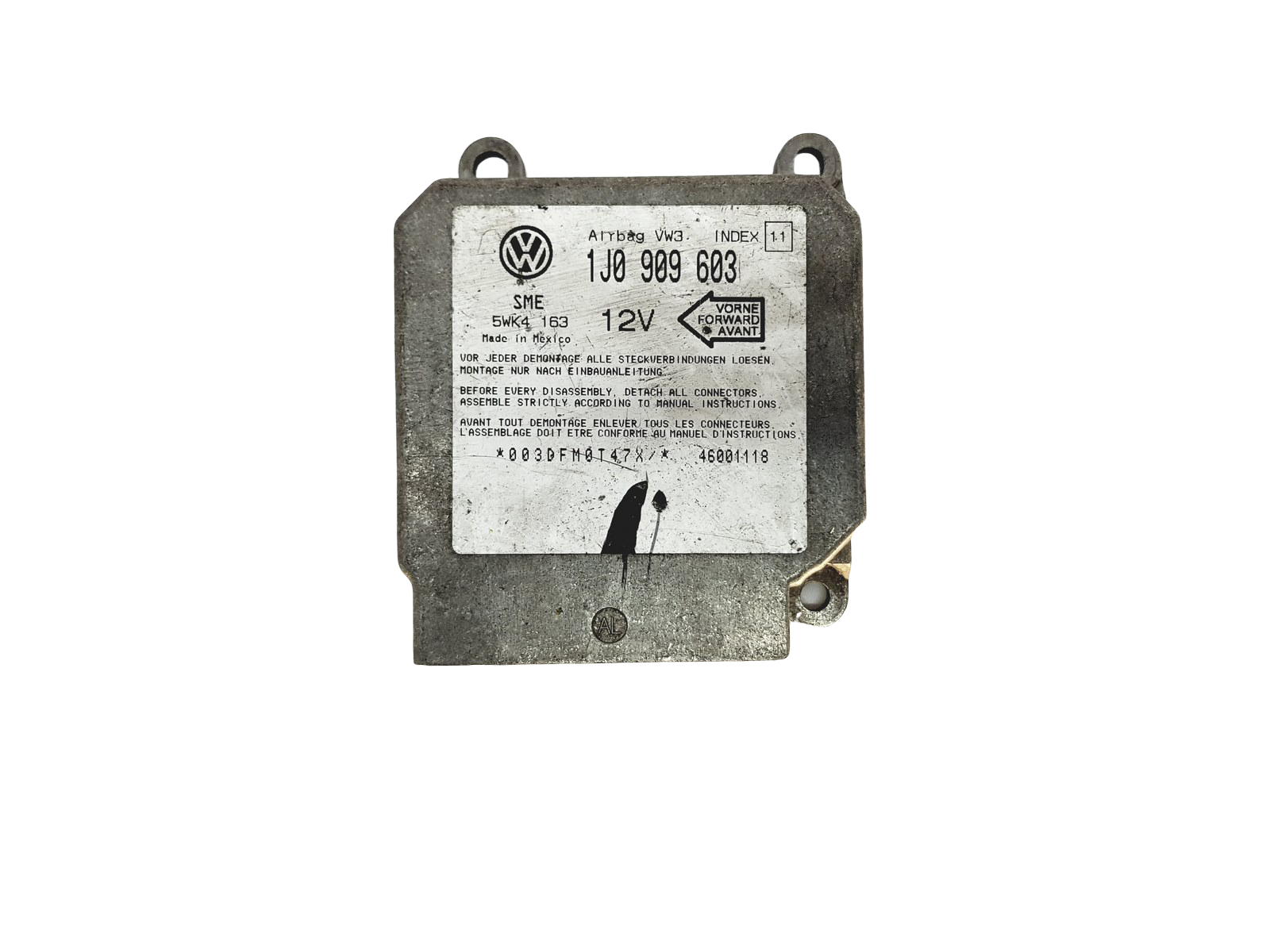Controller Moduł 1J0909603 5WK4163 VW Siemens main product photo