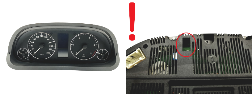 Speedometer/Instrument Cluster Mercedes A W169 1031098100 1031098101 53063 main product photo