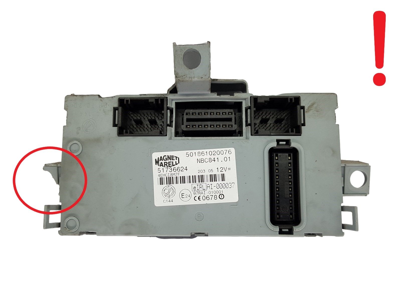 Controller BSI Lancia 51736624 501861020076 NBC841.01 Magneti Marelli main product photo