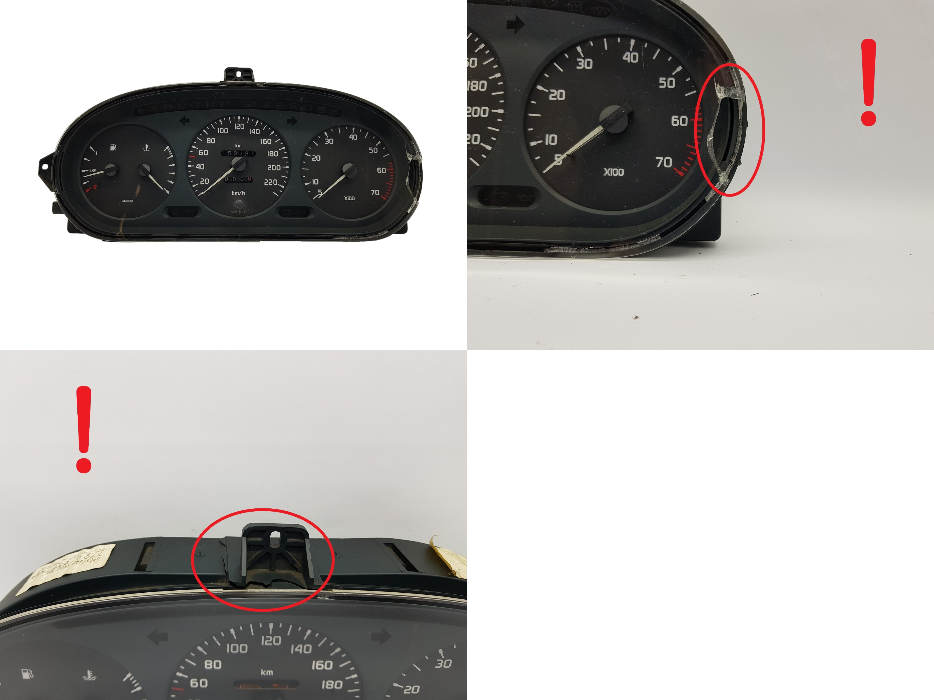 Speedometer/Instrument Cluster Renault Megane 1 Scenic 1 7700839644 3123 main product photo
