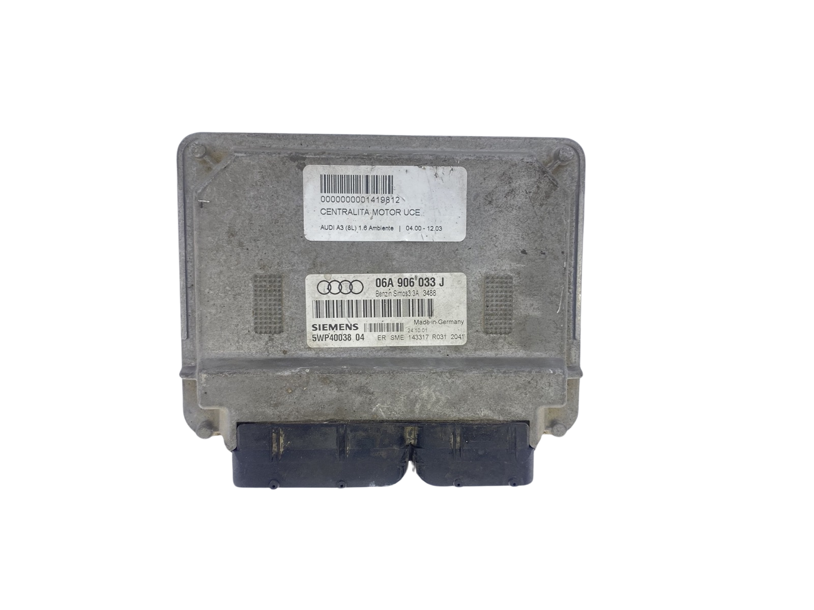 Controller 06A906033J 5WP40038 04 Audi Siemens 61653 main product photo
