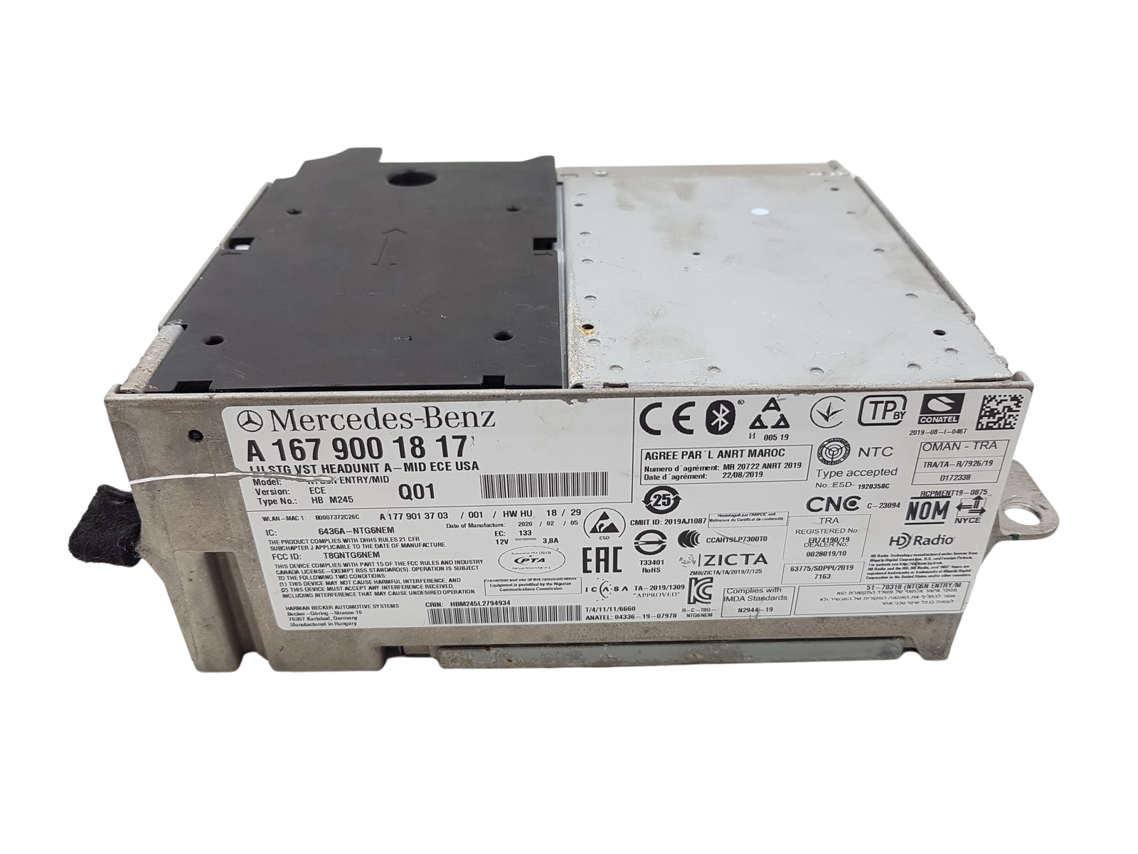 Navigation Radio Mercedes-Benz A1679001817 HB M245 A-MID ECE USA main product photo